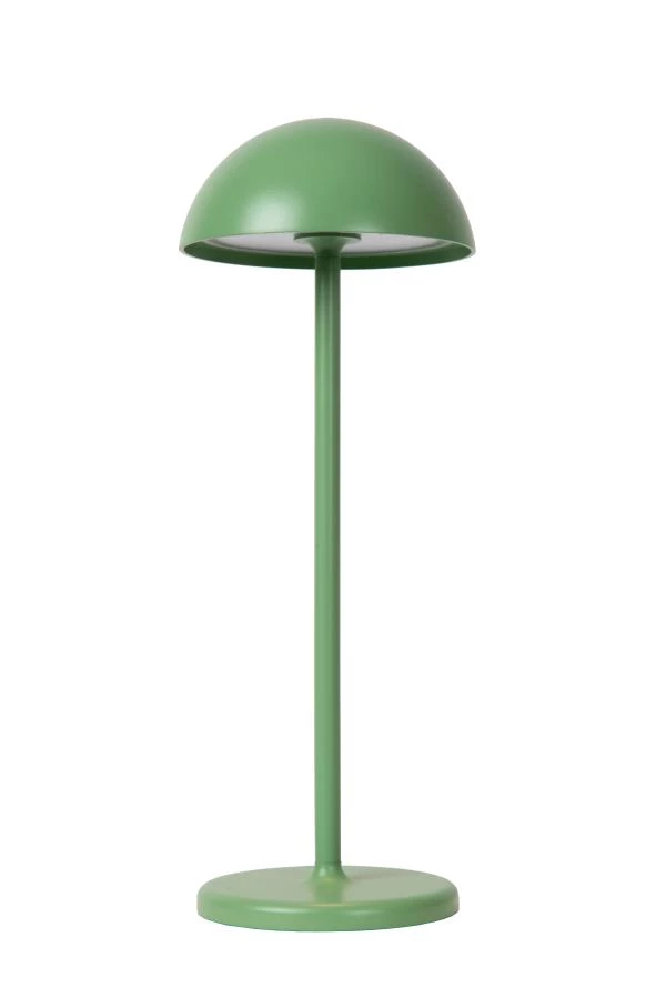 Lucide JOY - Oplaadbare Tafellamp Buiten - Accu/Batterij - Ø 12 cm - LED Dimb. - 1x1,5W 3000K - IP54 - Groen - uit